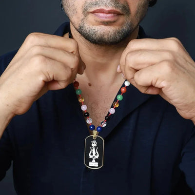The Gigantic Protector 108 Navgrah Agate Shiva Mala
