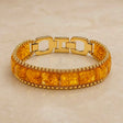 The Golden Momentum | Citrine Stainless Steel Bracelet