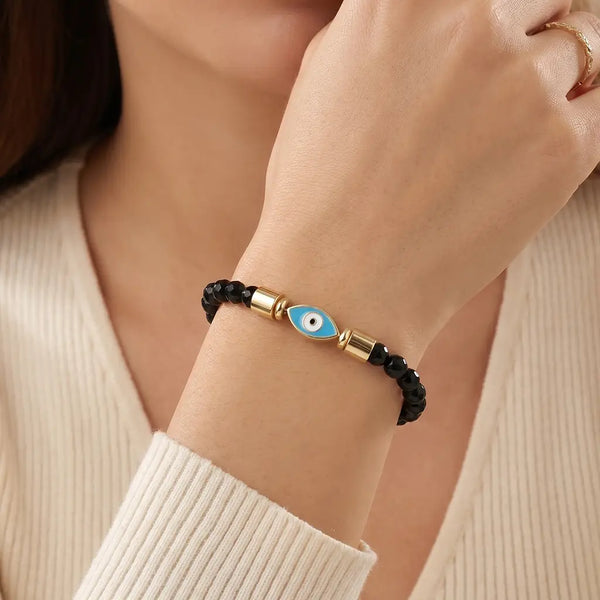 The Magnificent Protector Evil Eye Tourmaline Bracelet Wristband