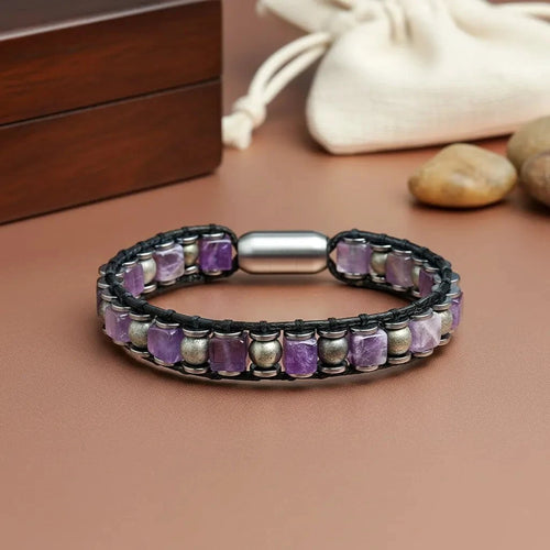 The Perfect Companion Pyrite Amethyst Bracelet