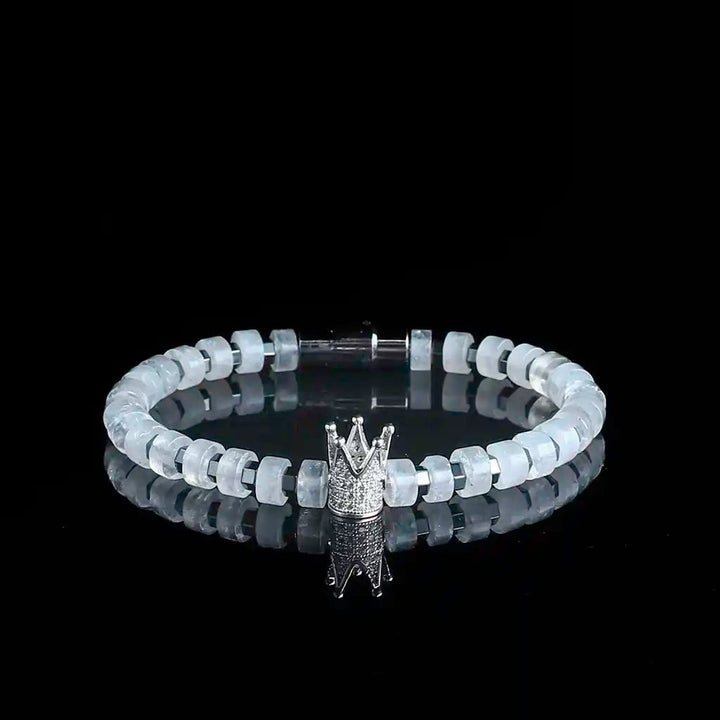 Handmade clear quartz bracelet for energy healing
