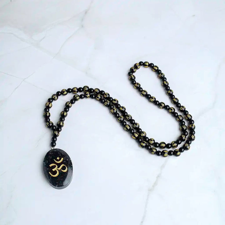 om pendant mala for mens