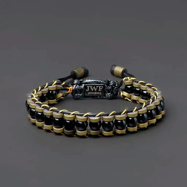 The Unbreakable Passion Black Agate Obsidian Bracelet