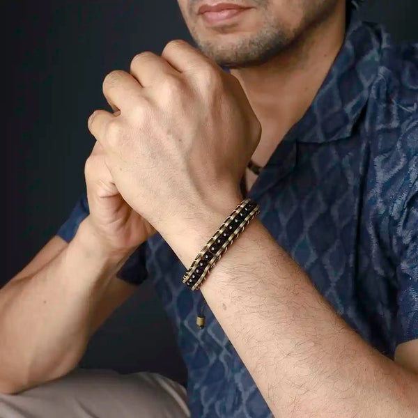 The Unbreakable Passion Black Agate Obsidian Bracelet