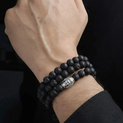 Undeterred By Criticism Lava Buddha Aum Bracelets
