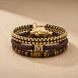 The Signature Stack | Tiger Eye Bracelet