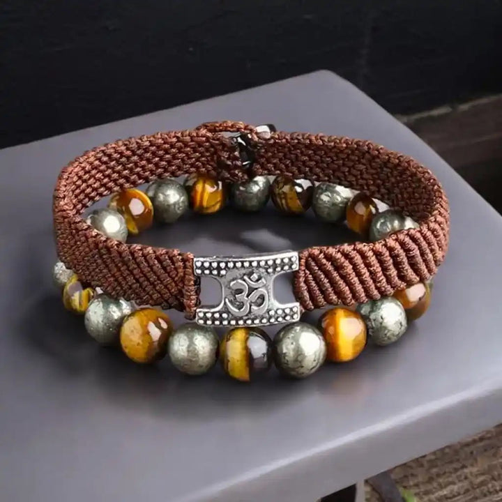 men tiger eye pyrite bracelets