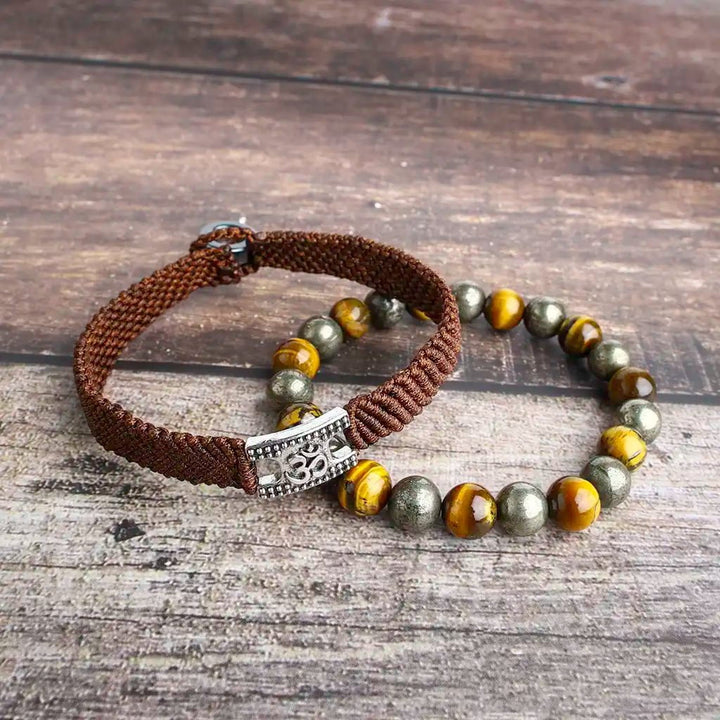  tiger eye pyrite bracelets