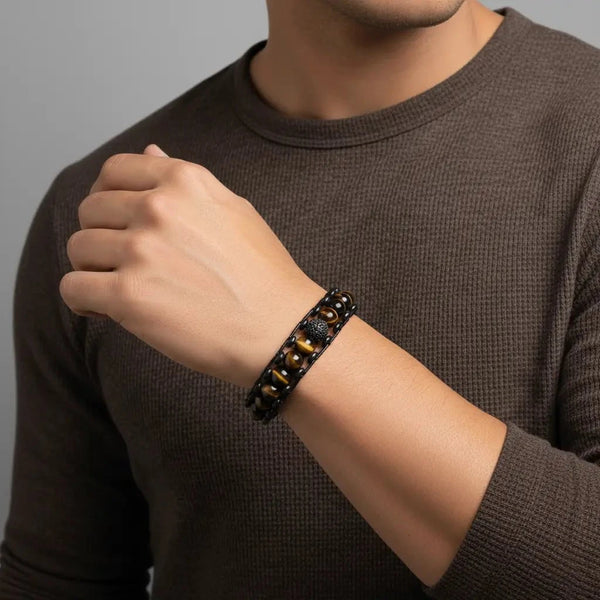 Unbridled & Unleashed Tiger Eye Obsidian Bracelet