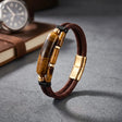 The Confidence & Focus | Tiger Eye Cord Bracelet for Men