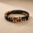 The Walking Dare Tiger Eye Leather Bracelet