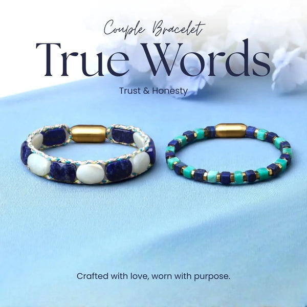 True Words – Trust & Honesty Couple Bracelets