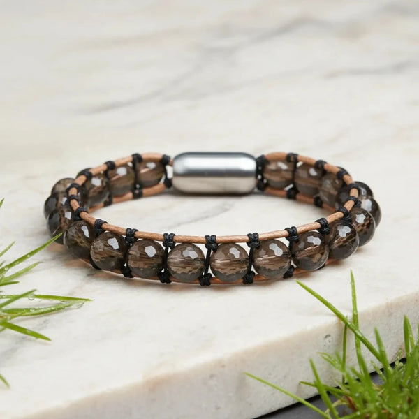 Unshaken Spirit Smoky Quartz Grounding Bracelet
