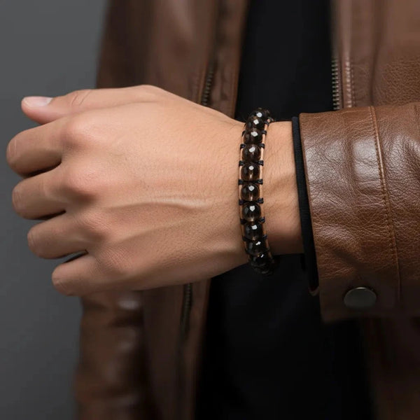 Unshaken Spirit Smoky Quartz Grounding Bracelet