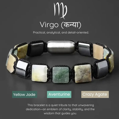 Virgo Zodiac Bracelet – Precision, Clarity & Grounded Wisdom Ruled By Mercury