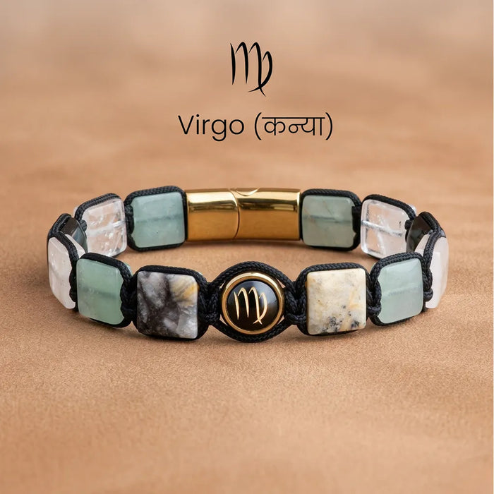 Virgo Zodiac Bracelet – Precision, Clarity & Grounded Wisdom Ruled By Mercury