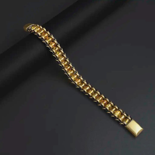 Wealth Radiance Citrine Wristband Bracelet