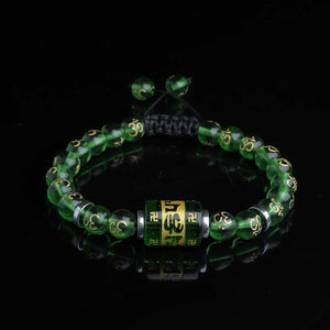 "Stay Wealthy With Positive Thinking" Calming Buddhist Bracelet