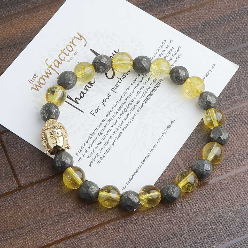 Pyrite Bracelet 4mm Beads | Solacely | Reviews on Judge.me