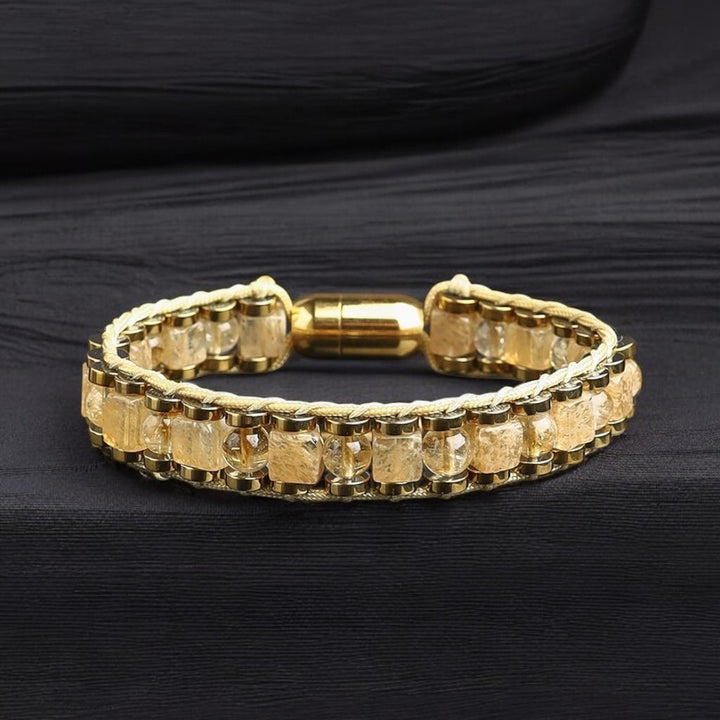 citrine crystal bracelet