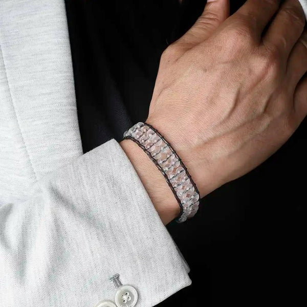 Unshaken Belief Clear Quartz Bracelet Wristband