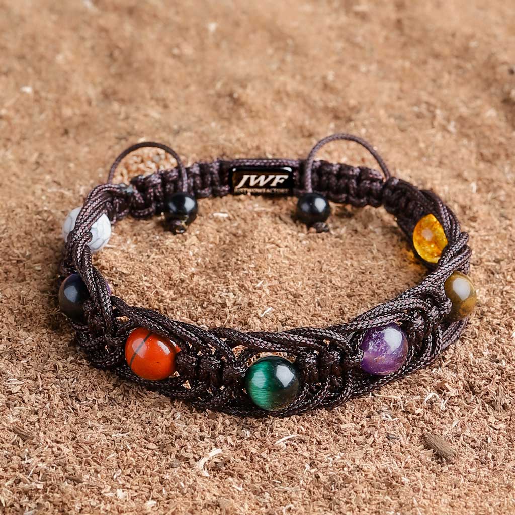 [LIMITED EDITION ] The Finest 7 Chakra Indian Tribal Bracelet