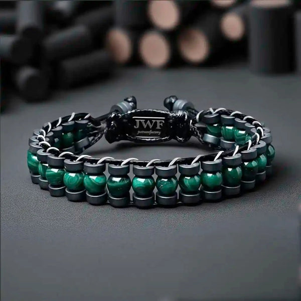 Breaking The Impasse Malachite Hematite Bracelet