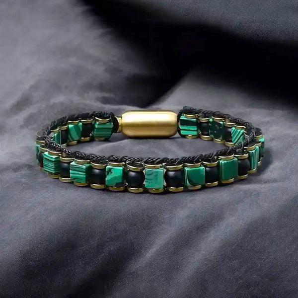 Imminent Abundance Malachite Hematite Bracelet