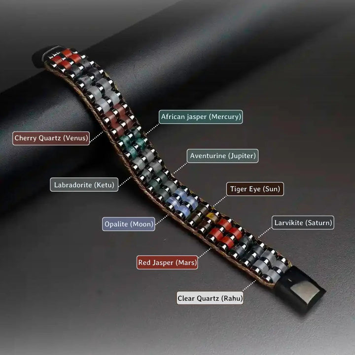 9 Stone Magnetic Bracelet