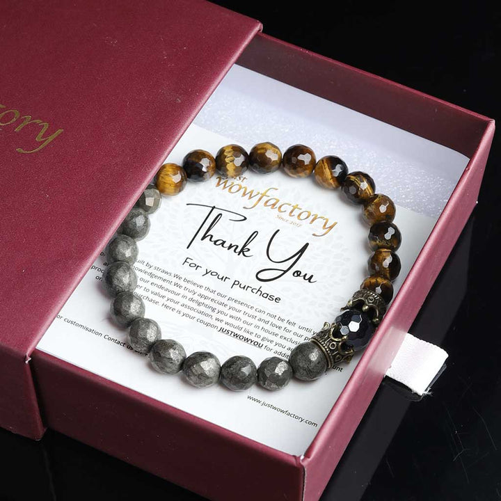  Pyrite Tiger Eye Bracelet