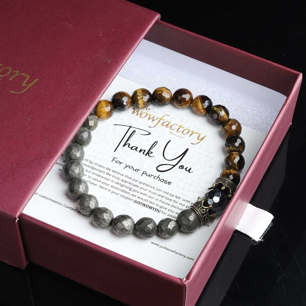 The Marvels Of Perfection Tiger Eye Pyrite Bracelet