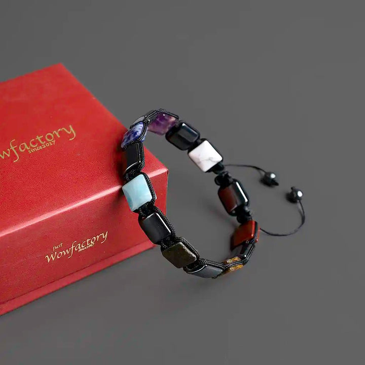 Real gemstone 7 Chakra Bracelet for men and women