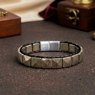 The Wealth Creator  Premium Flat bead Pyrite Bracelet