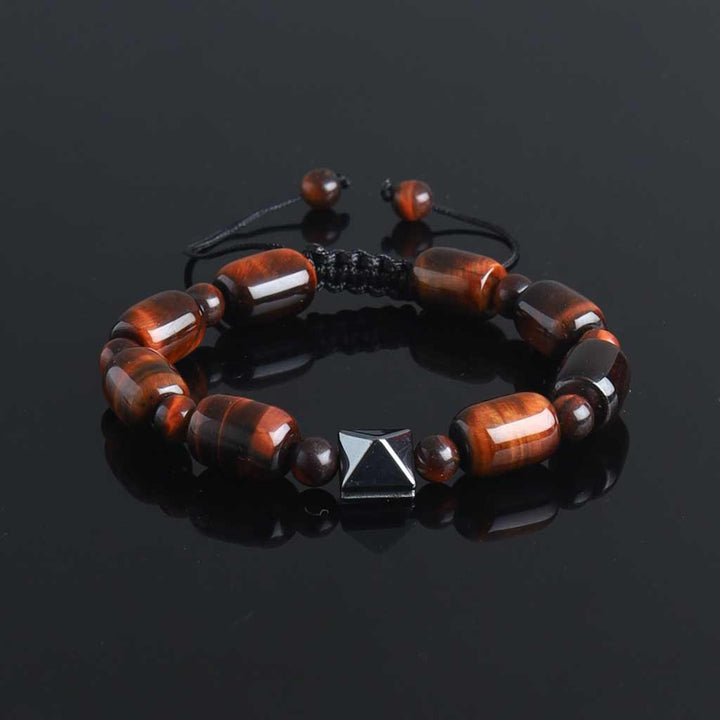 Red Tiger Eye Men Bracelet