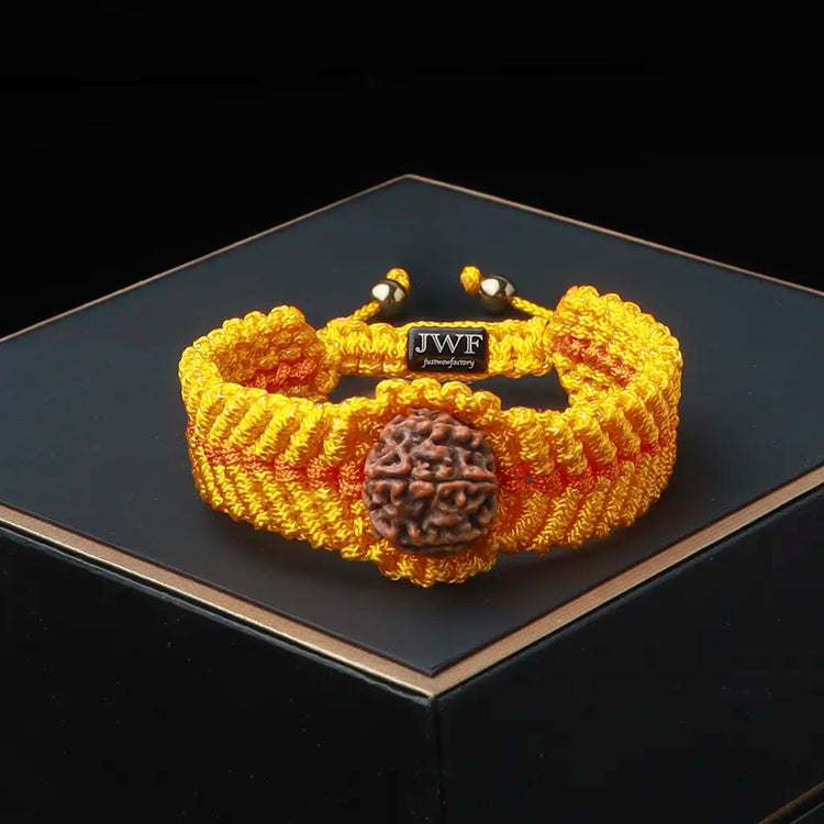 7 Mukhi Rudraksha Kalawa Thread Bracelet | Certified & Adjustable
