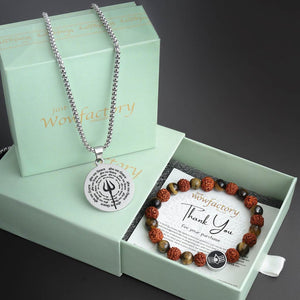 JWF™ One and Only Eternal Mahadev Pendant Necklace & Bracelet Set