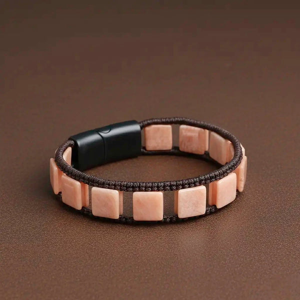Empowered Leadership Flatbead  Sun Stone Bracelet