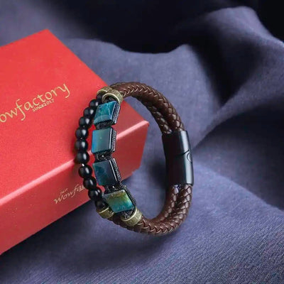 Magnificent Awakening Premium Tiger Eye Flatbead Bracelet