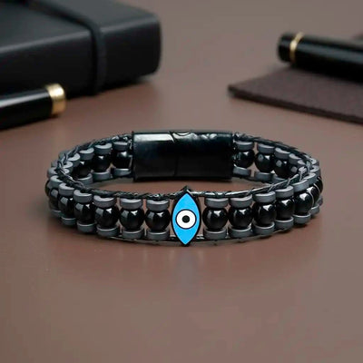 The Magnificent Protector Evil Eye Tourmaline Bracelet Wristband