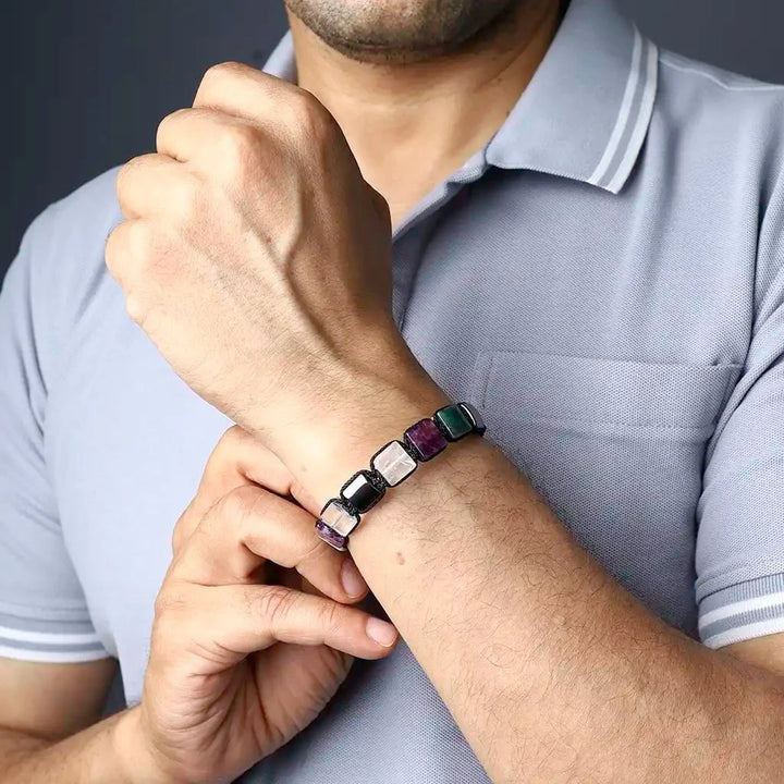 Pisces men flatbead bracelet