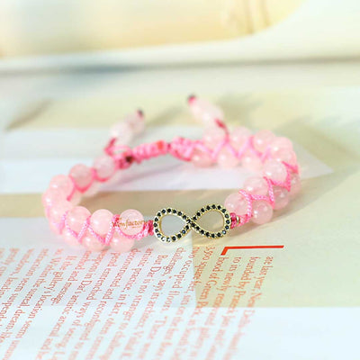 Infinite Serenity Rose Quartz Bracelet