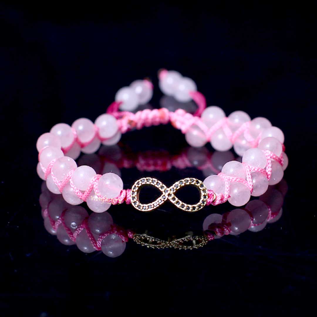 Infinite Serenity Rose Quartz Bracelet