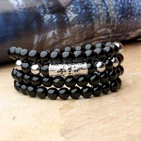 JWF™ Karma & Glory Tibetan Obsidian Bracelet