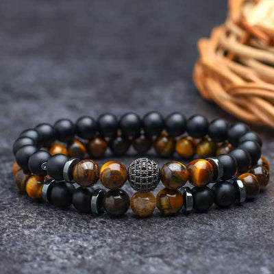 Confidence Steering Tiger Eye Stone Focus Bracelet
