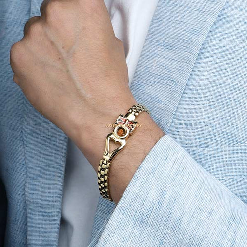 Deep Down In Devotion With Shiva Stainless Steel Bracelet