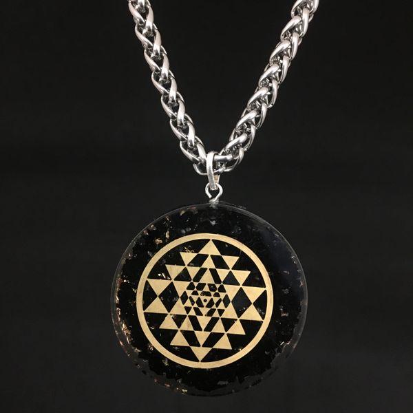 Exclusive Stainless Steel Lakshmi Sriyantra Necklace