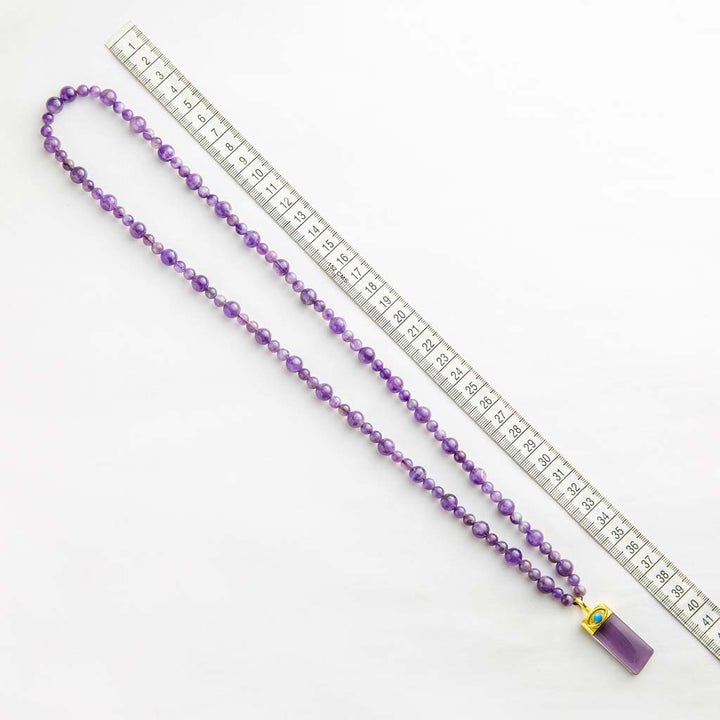 108 Amethyst Mala