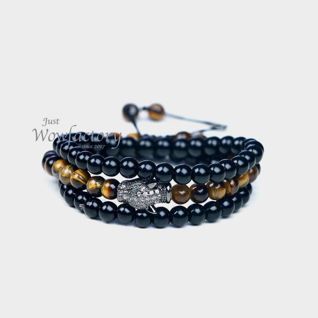 Black Onyx Jaguar Bracelet