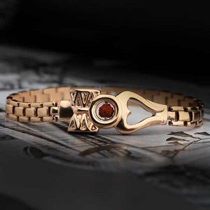 JWF™ The First & Last Truth Shambhu Mahadeva Rose Gold Stainless Steel Bracelet