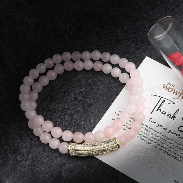 rose quartz energy bracelet